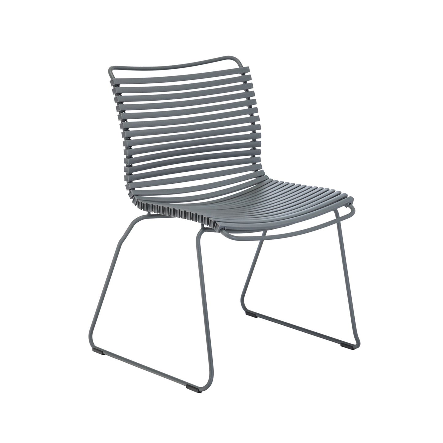 CLICK Dining Chair - Dark Grey, No Arms