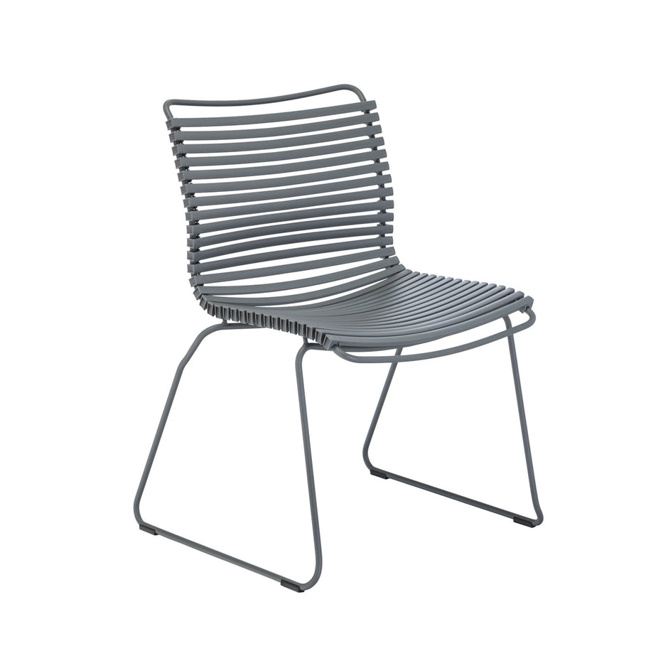 CLICK Dining Chair - Dark Grey, No Arms