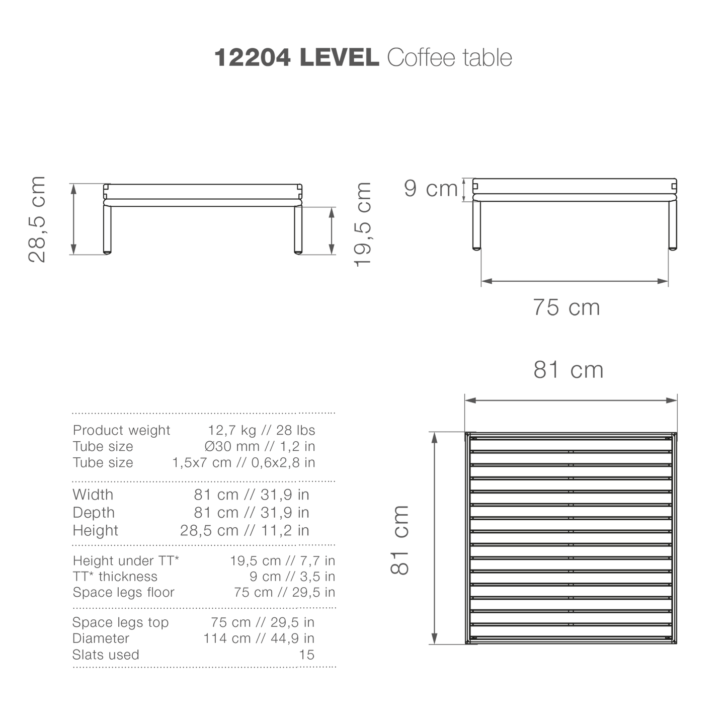 12204 LEVEL Coffee Table, high-res image