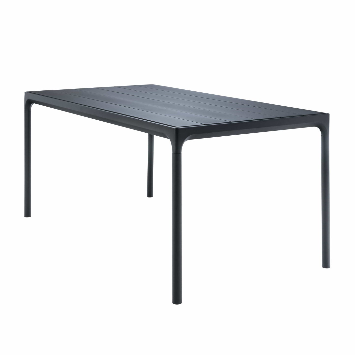 Modern black outdoor dining table 12402-2424
