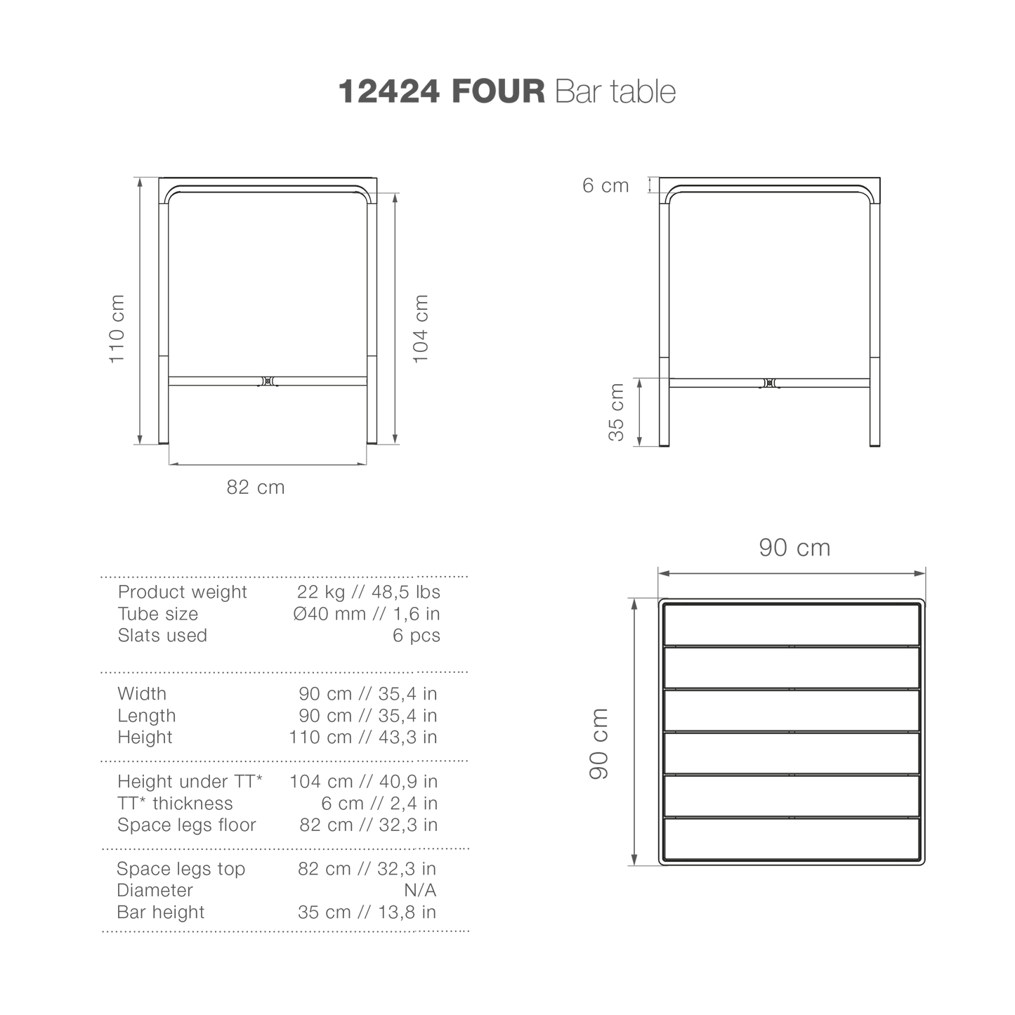 Bartable design layout with text, 90x90 high-res.