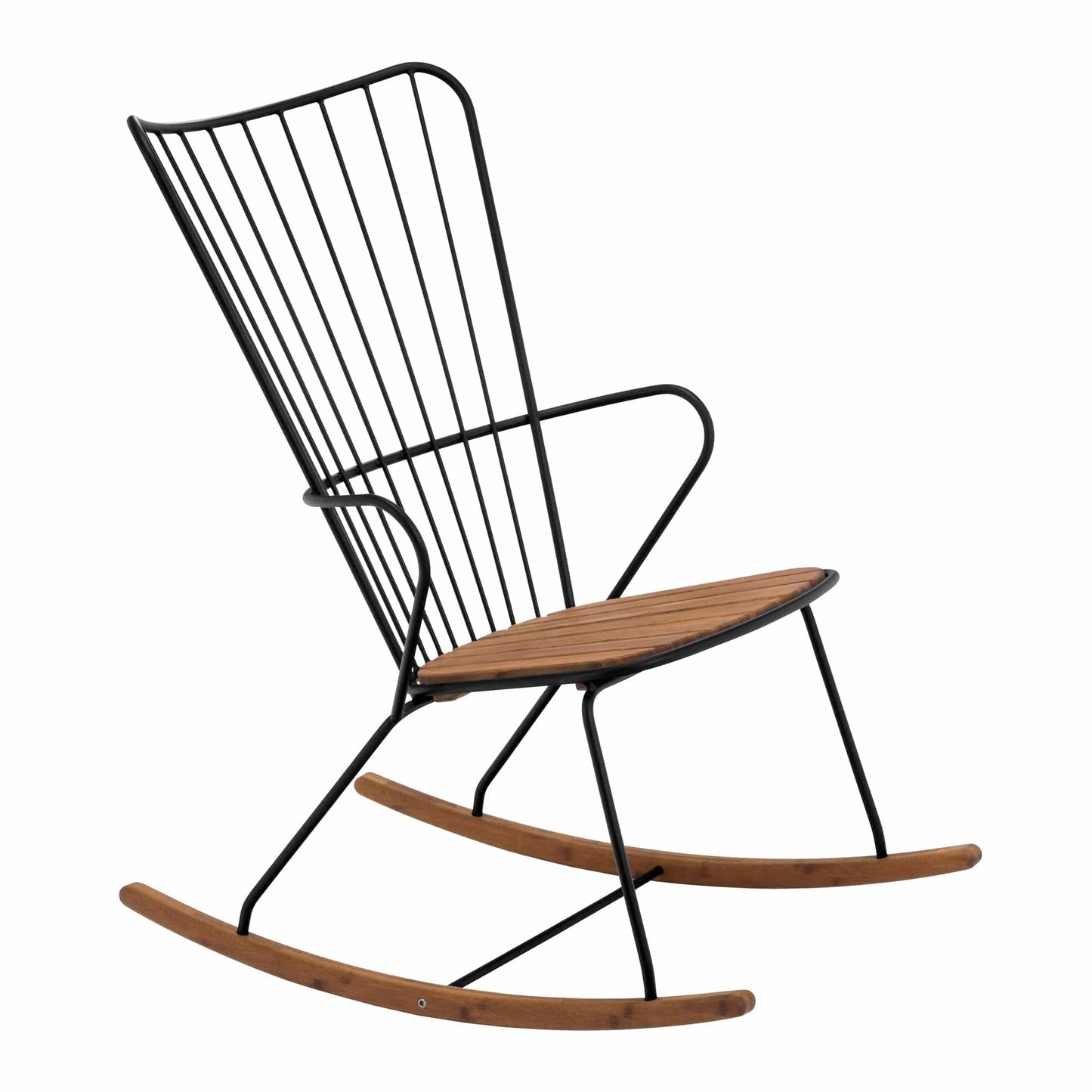 Bamboo Paon Rocking Chair (Black) | SLH Designer Furniture-Outdoor Furniture-Houe-SLH AU
