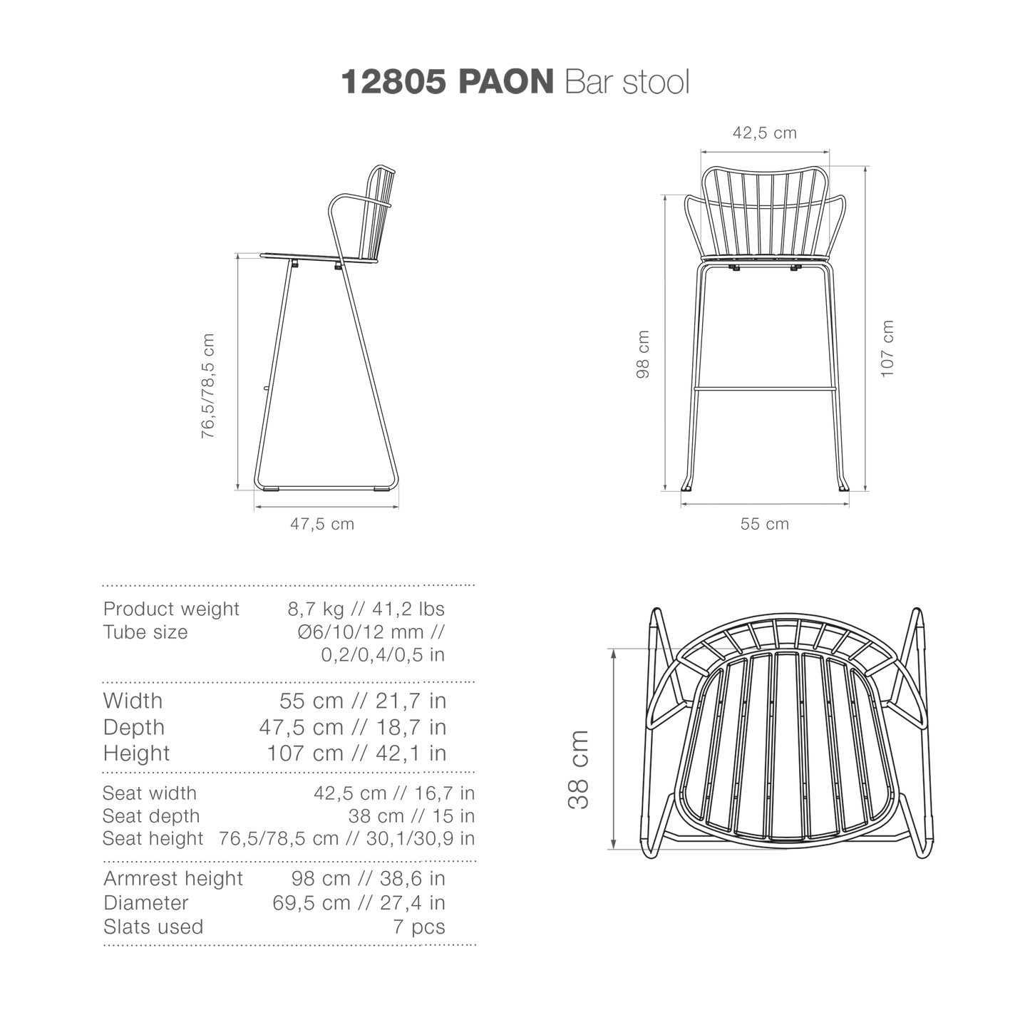PAON Barstool - high-res image