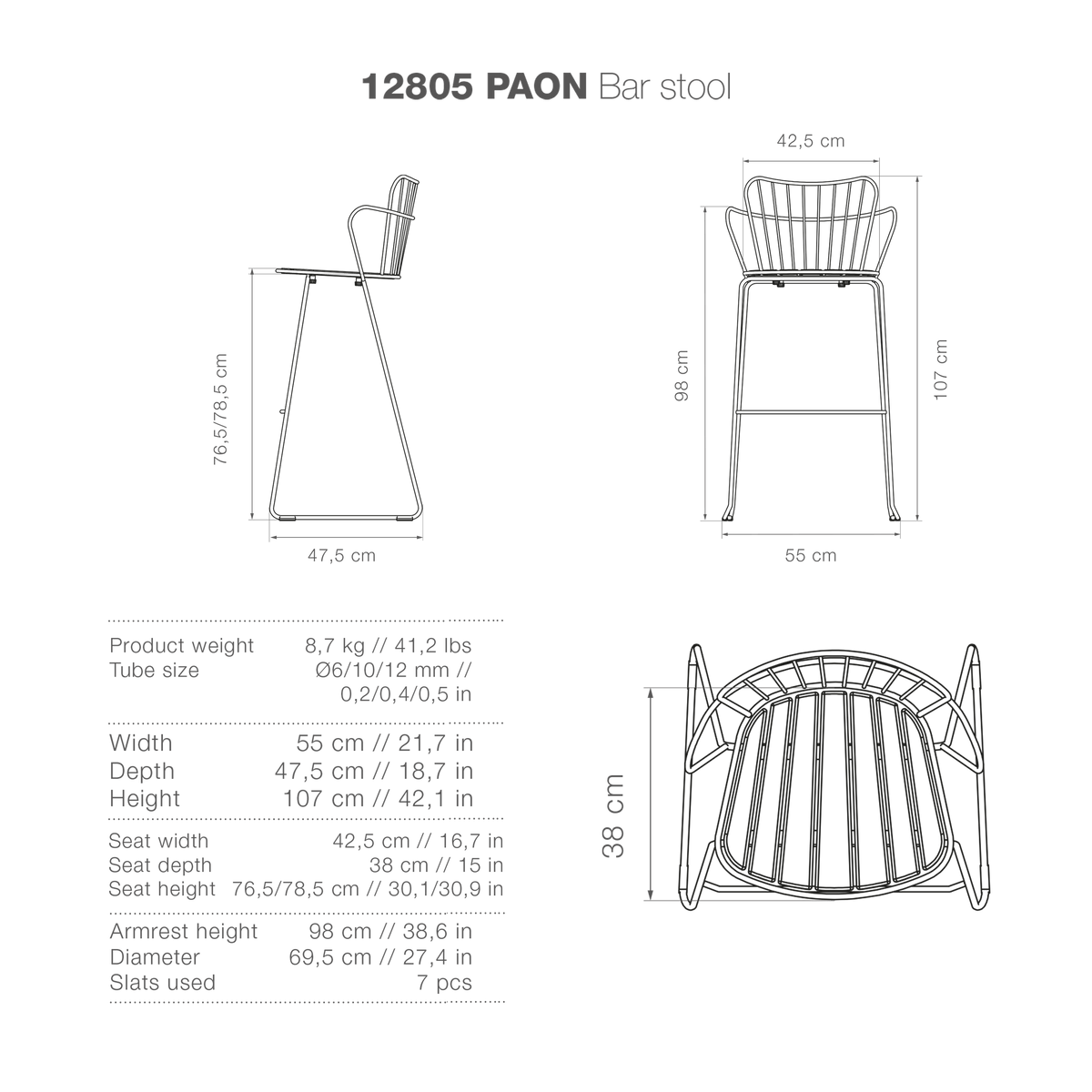 PAON Barstool - high-res image