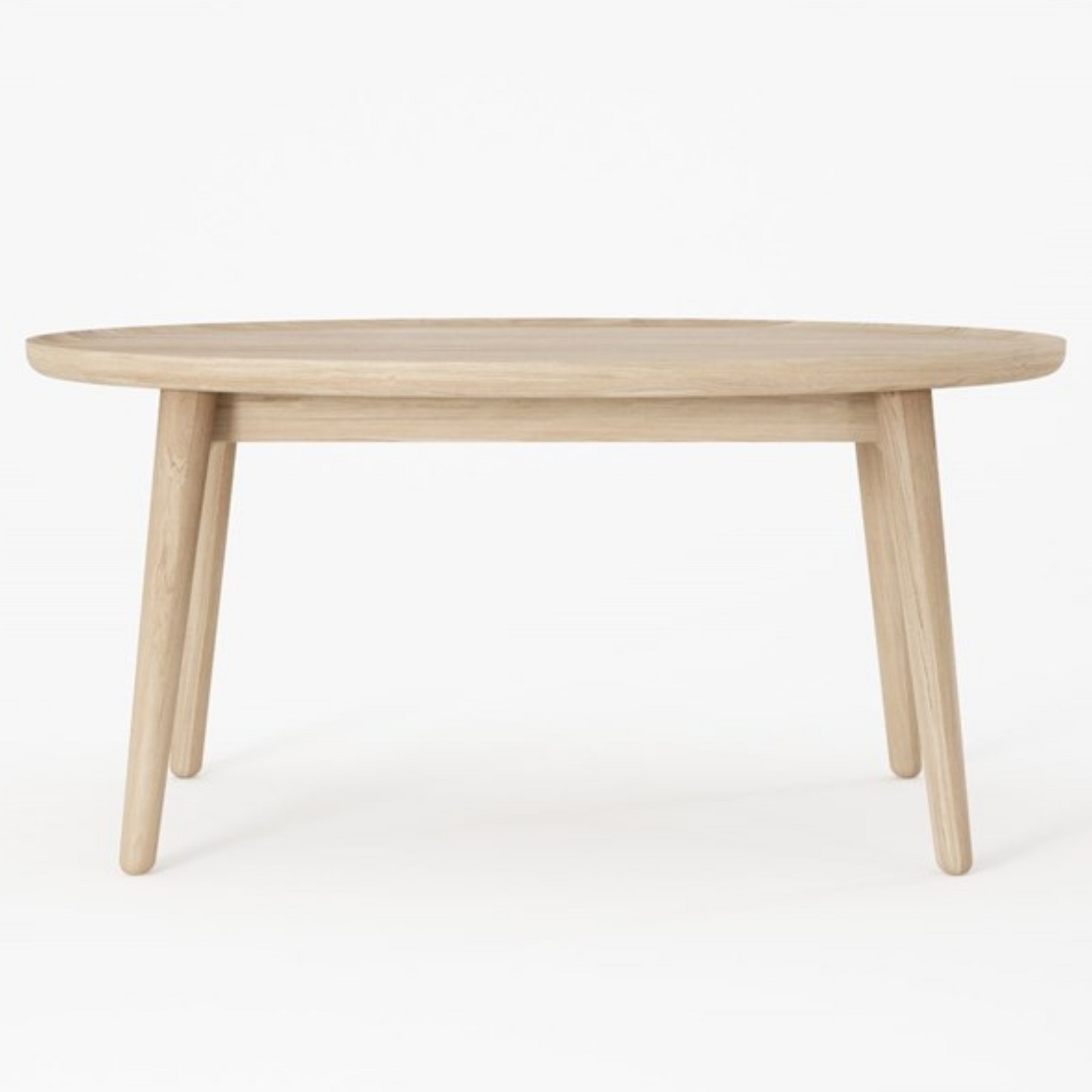 Wooden oval coffee table