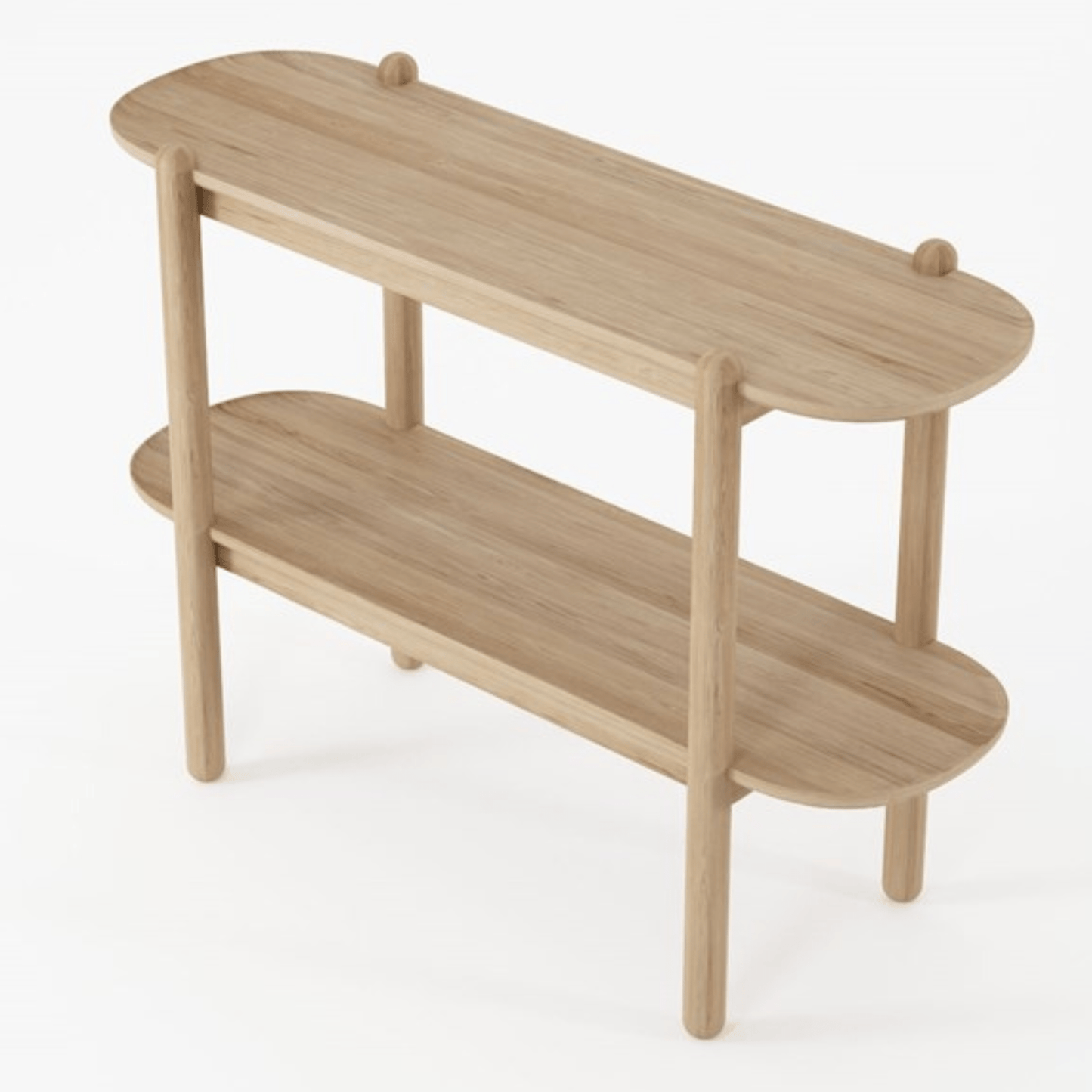Wooden two-tiered side table