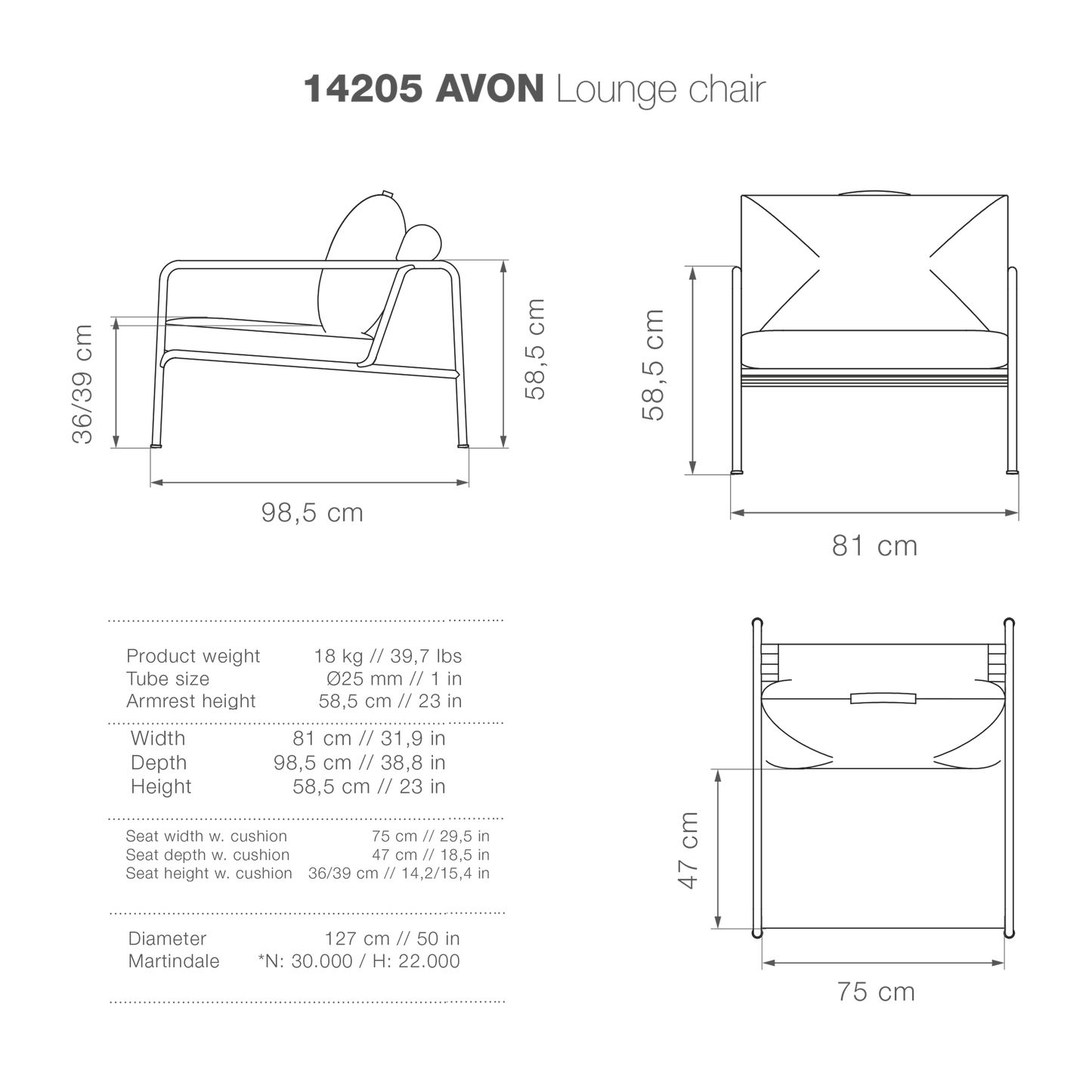 AVON Lounge Chair - High-Res Image