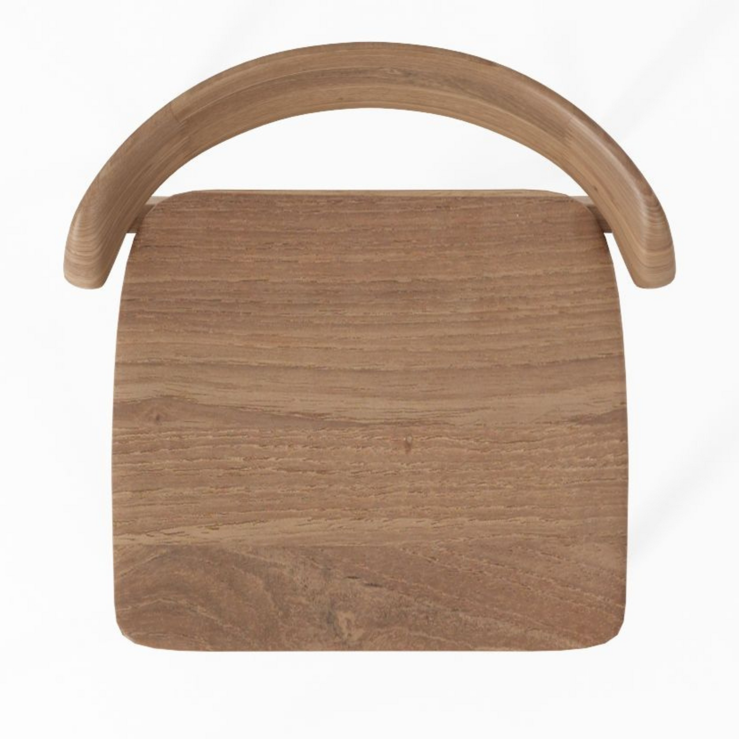 Wooden chair, top view.