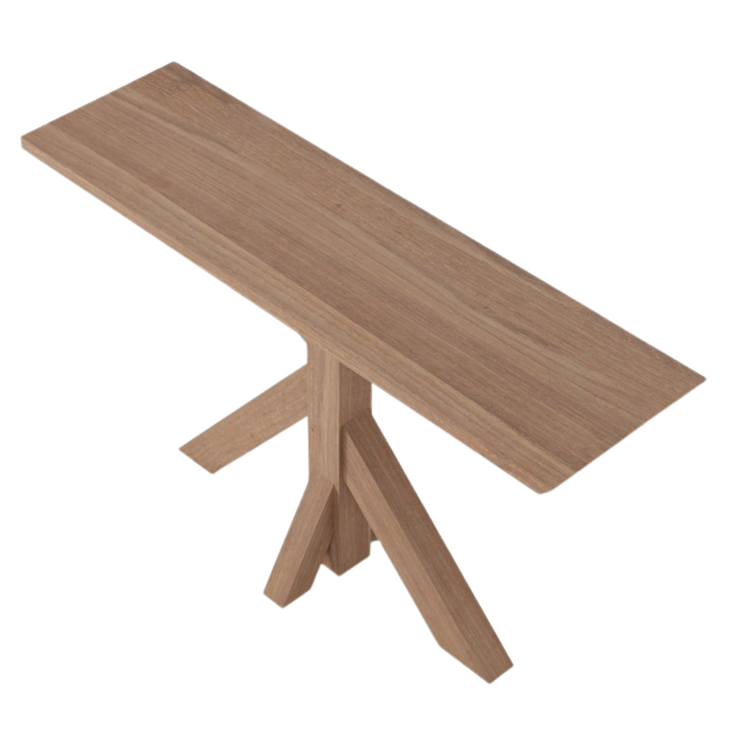 Wooden console table.