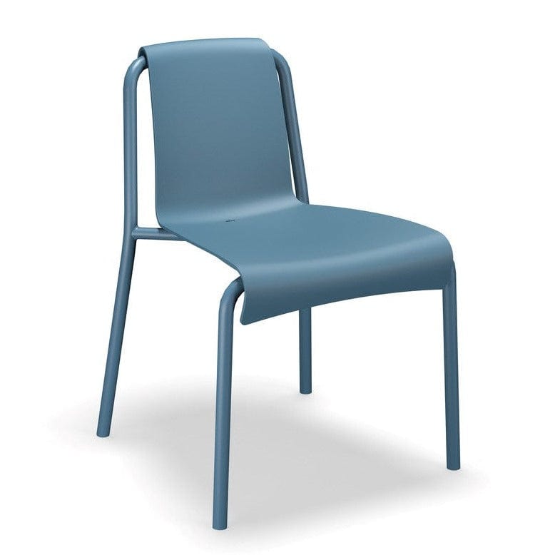Cafe Outdoor Dining Chair - Blue Plastic-Outdoor Furniture-Houe-Sky Blue-SLH AU