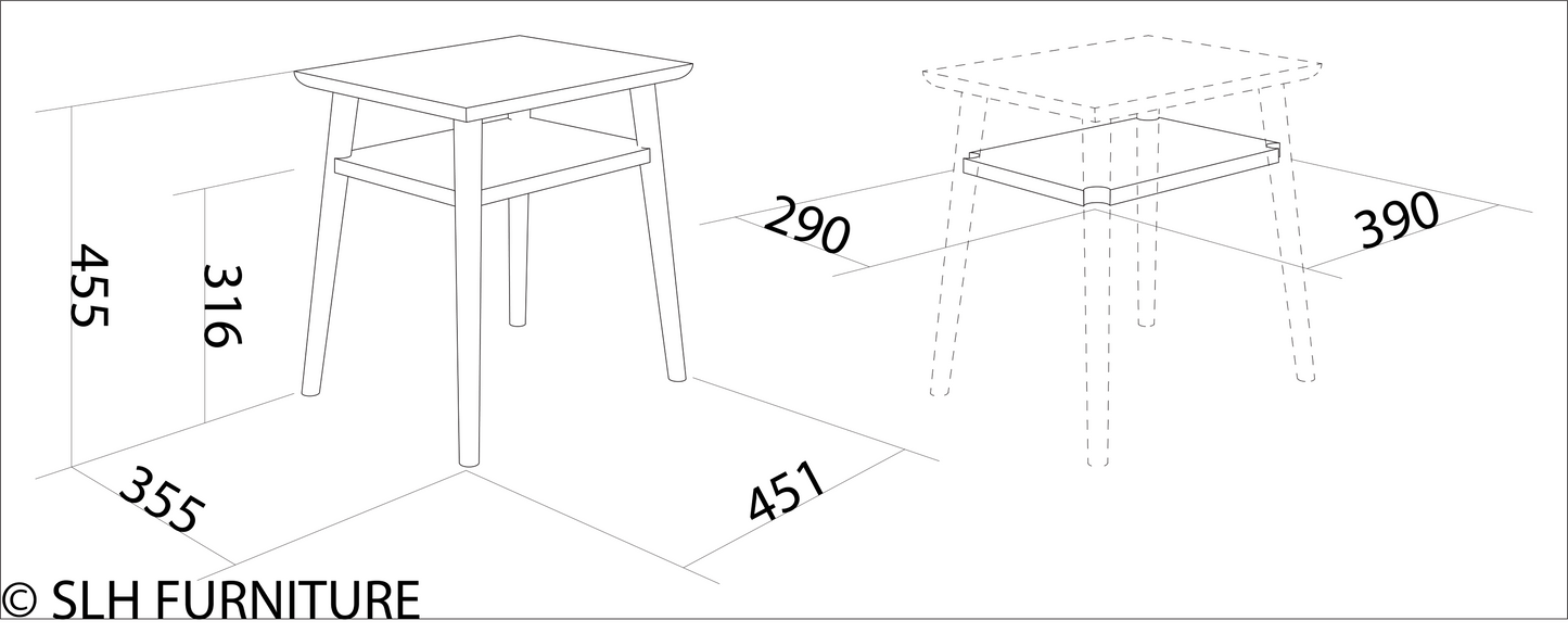 4MP_KV0037 side table dimensions diagram