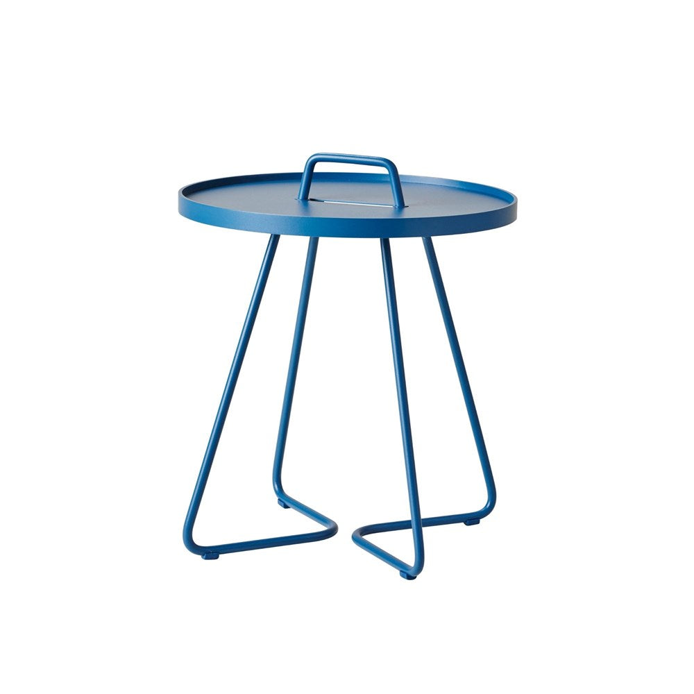 Blue side table with handle (5065AC_1)