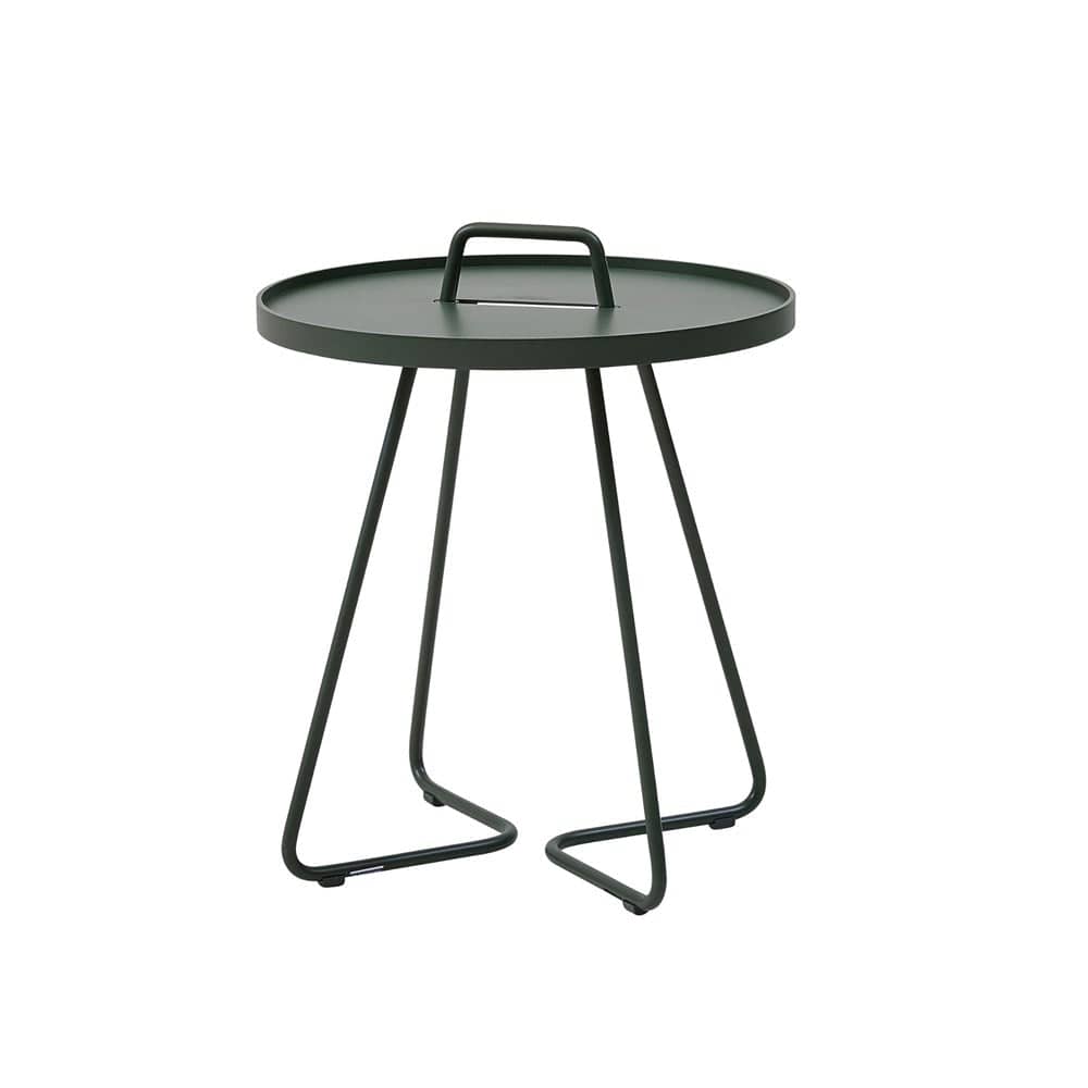 Green side table with handle - 5065ADG_1