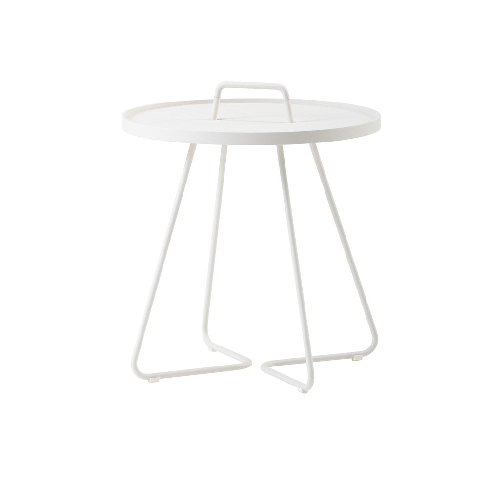 White side table 5065AW_1 with handle