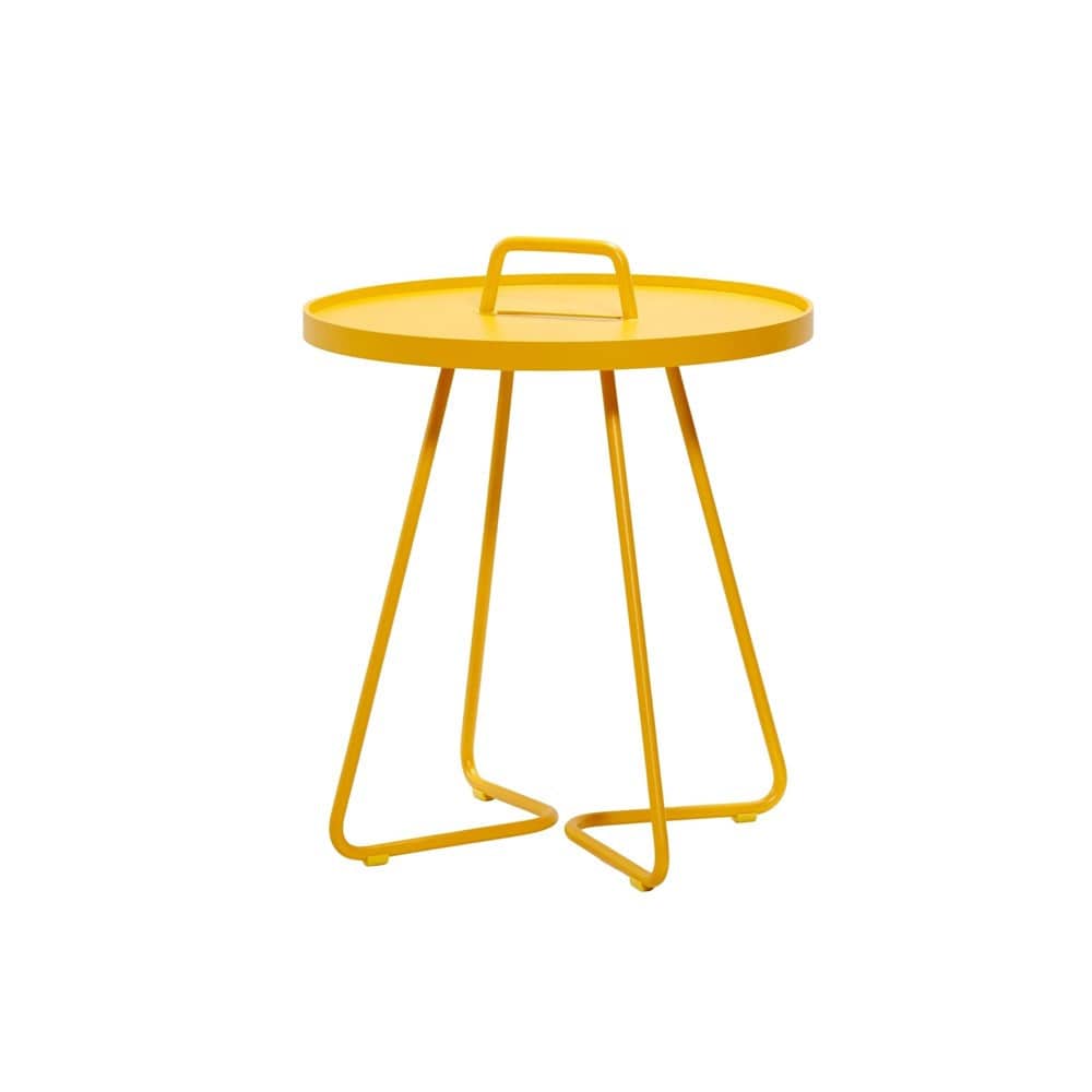 Yellow side table 5065AY_1 with handle