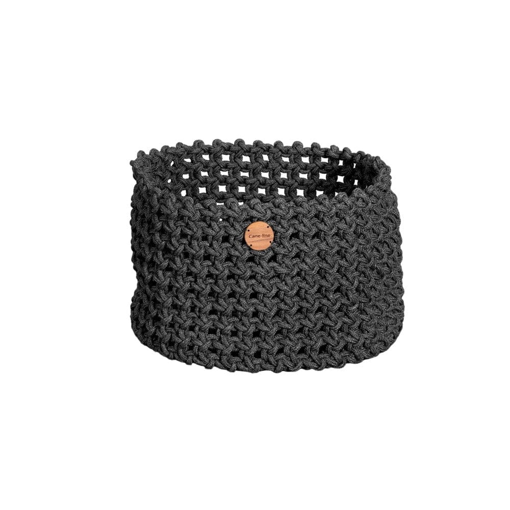 Grey woven storage basket 5136RODG_1