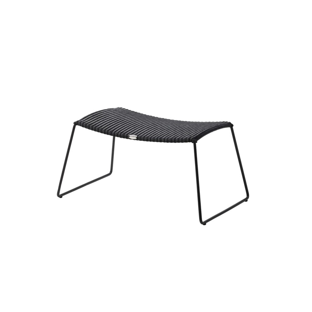 5369LS_1 Black outdoor footstool