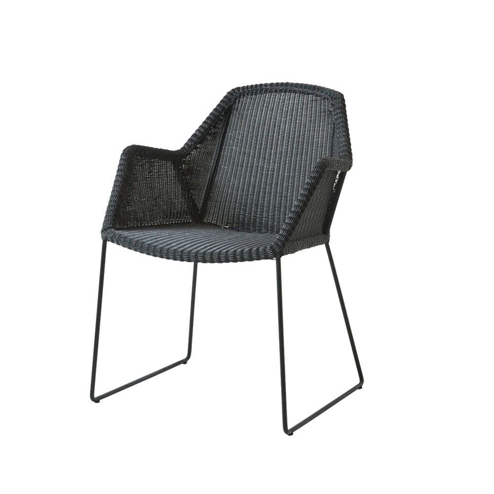 5467LS_1 Black Woven Outdoor Chair