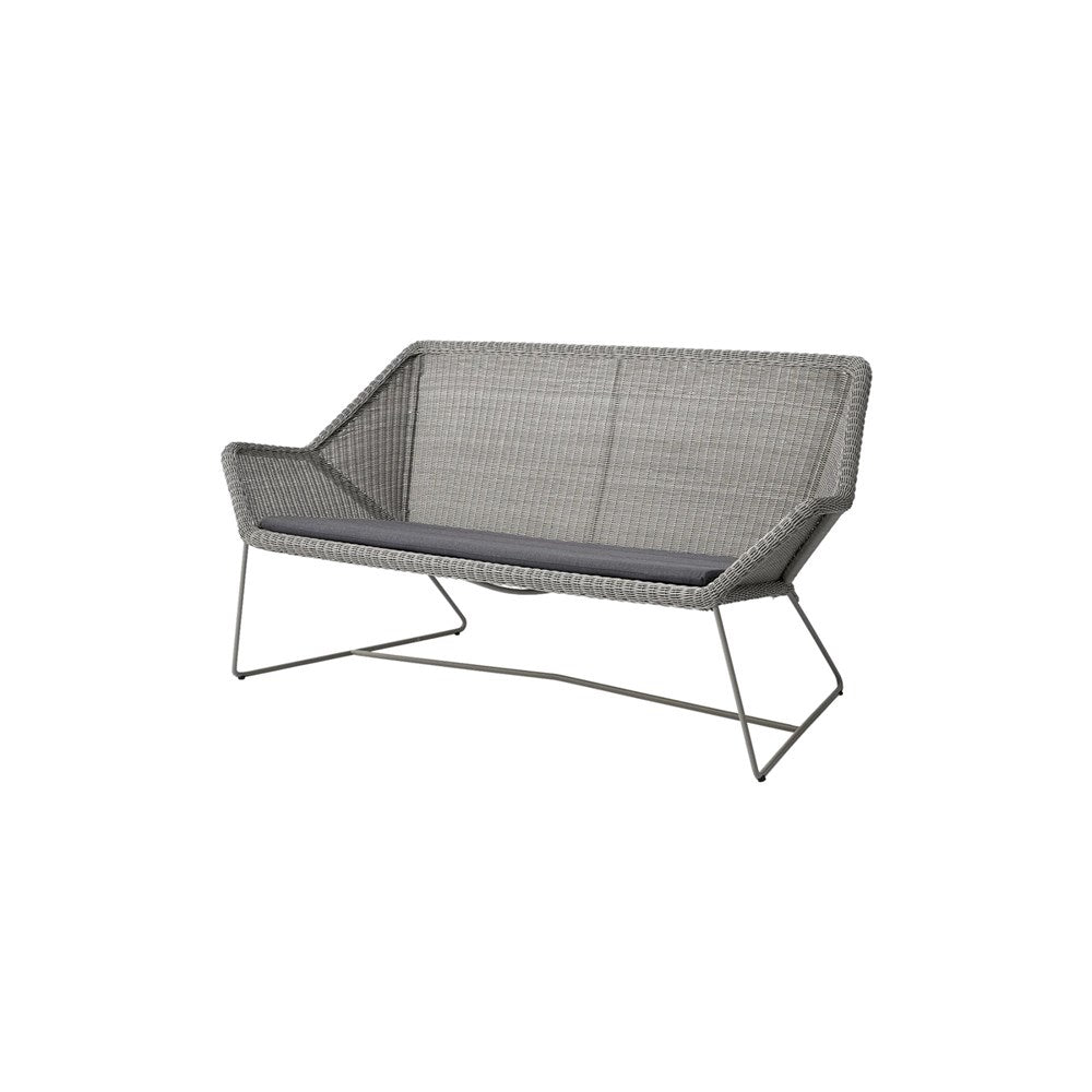 5567LI-1 outdoor wicker loveseat with cushion