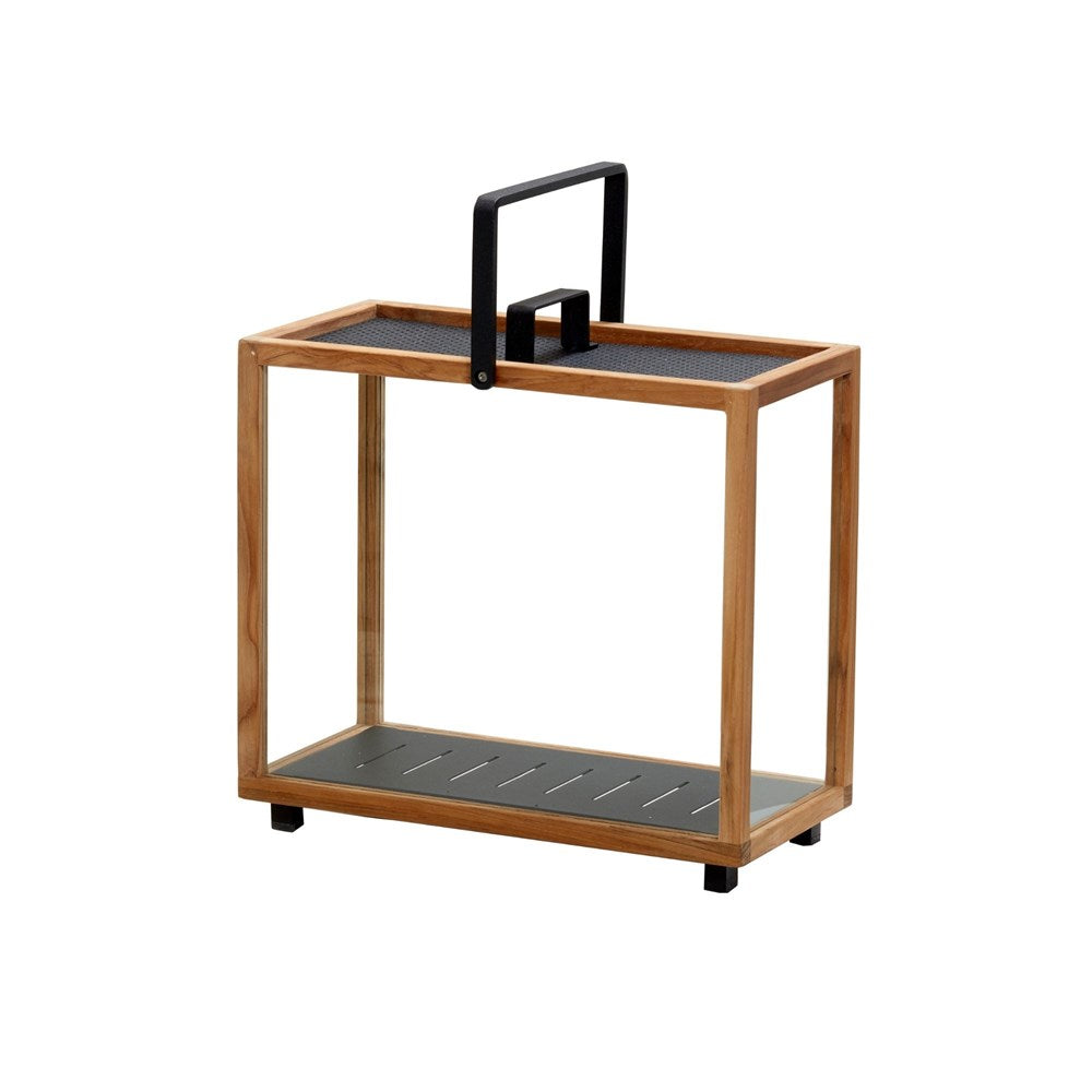 5726TAL_1 Wooden Storage Cart with Handle