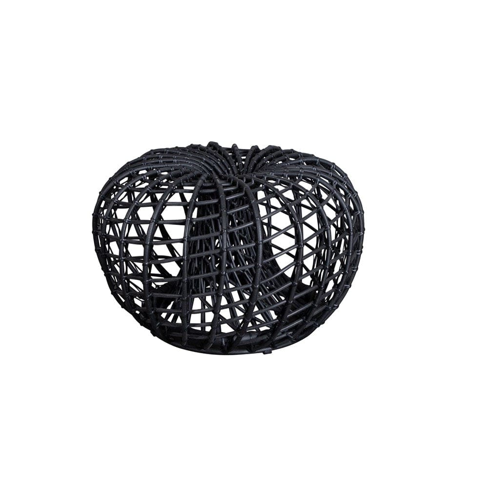 Black woven sphere ottoman 57320L_1