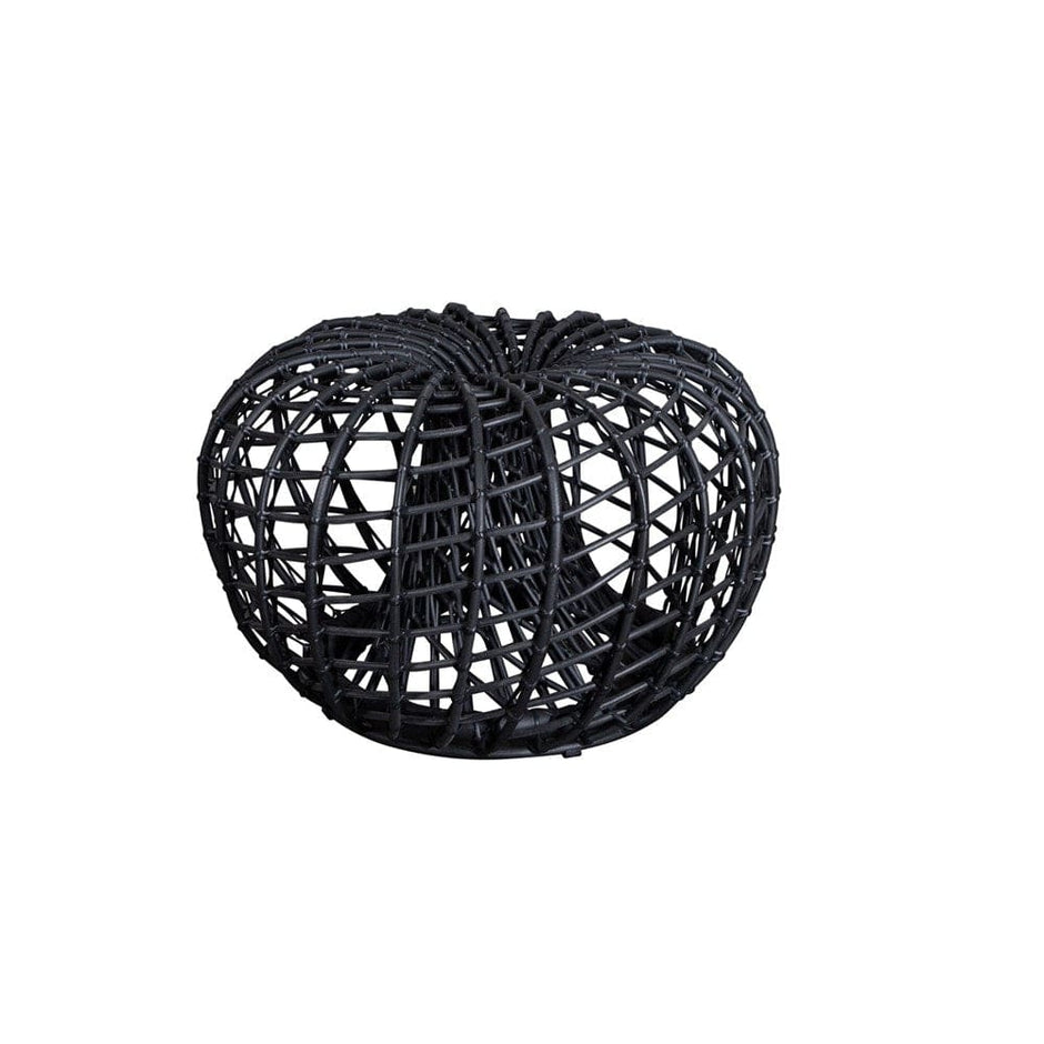 Black woven sphere ottoman 57320L_1