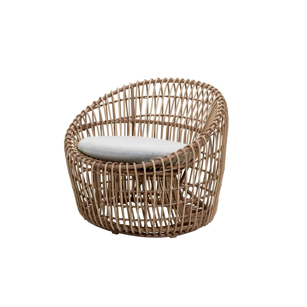 Wicker chair 57422USL_1 with white cushion