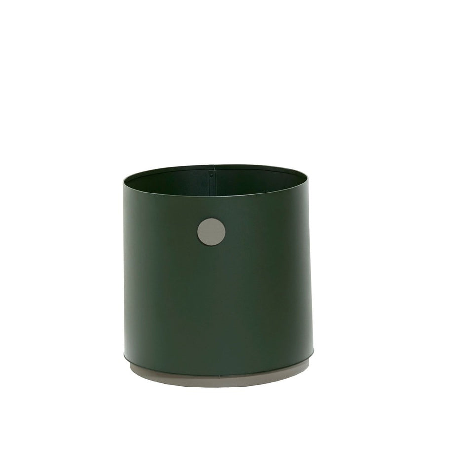 5771ADGT_1 Green metal cylinder with gray base and accent