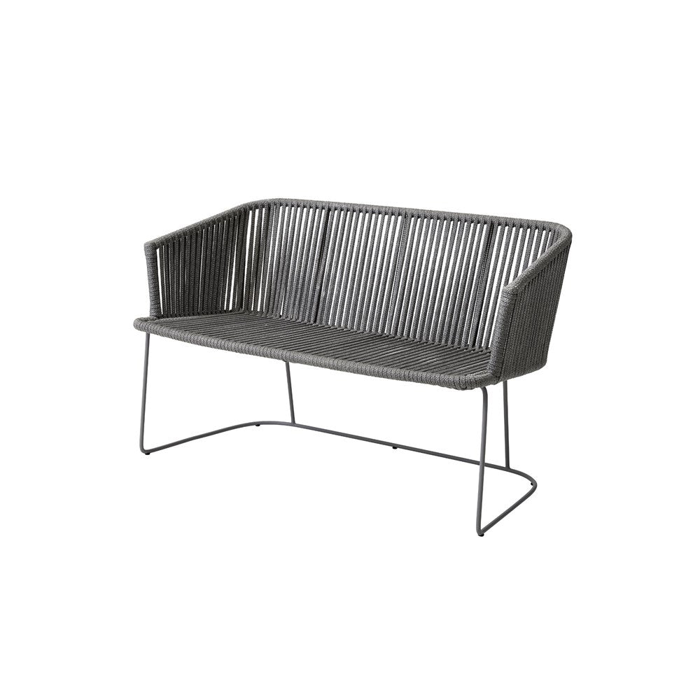 7547ROG_1 Grey Rope Outdoor Bench
