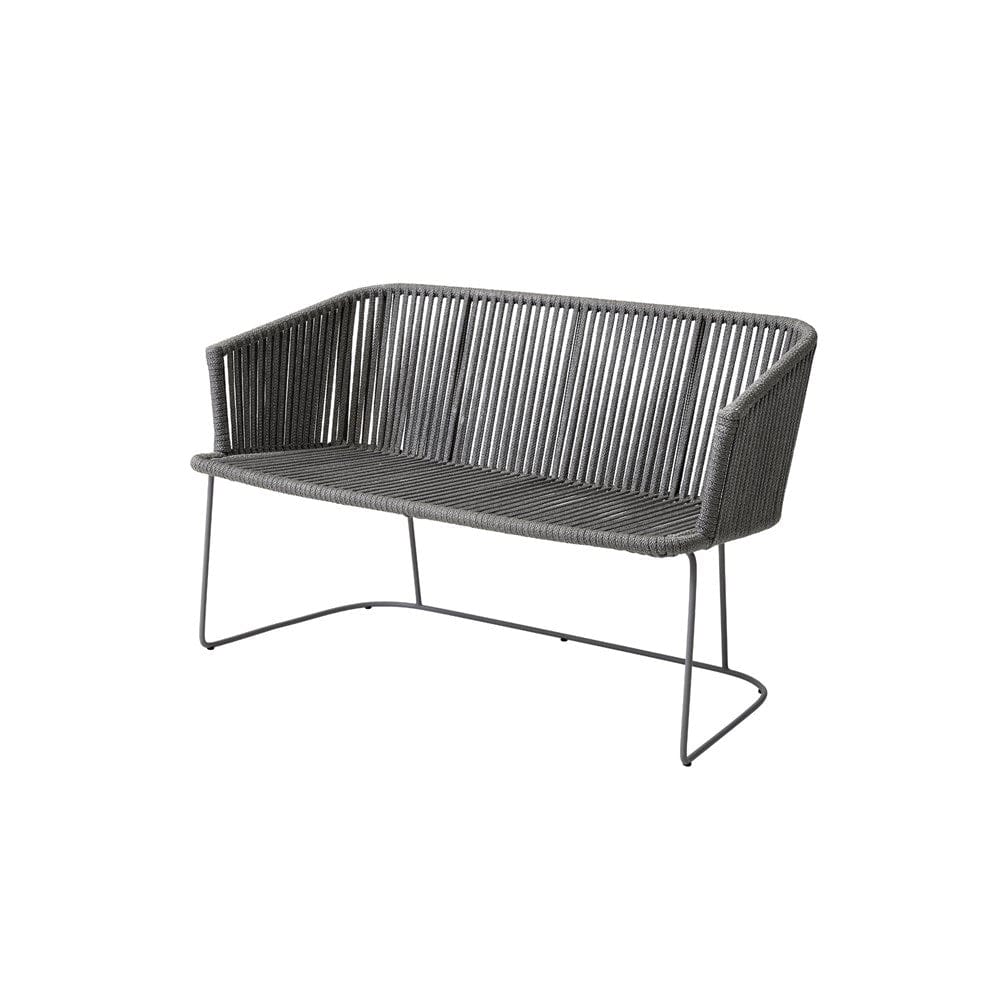7547ROG_1 Grey Rope Outdoor Bench