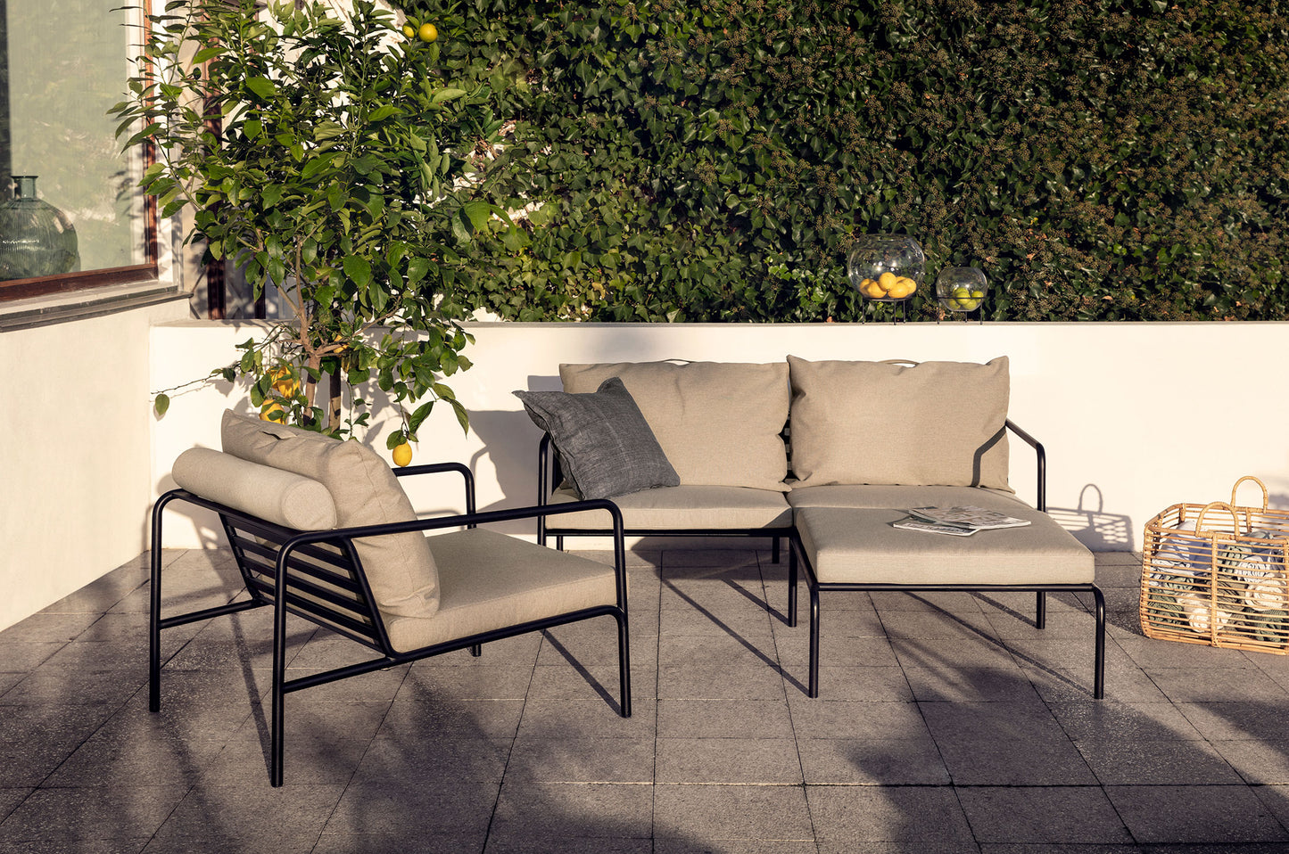 AVON set ottoman outdoor furniture