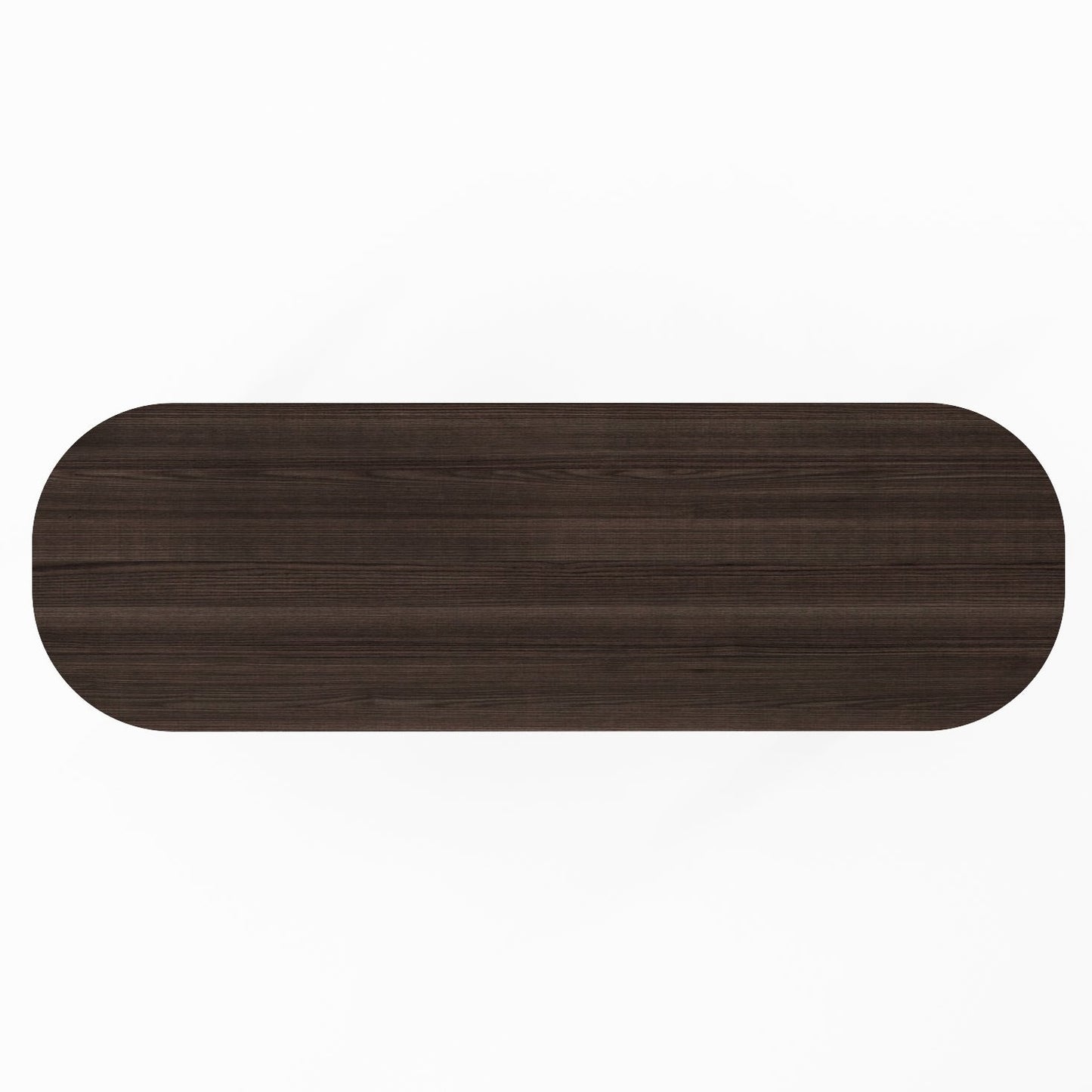CR01-AB bench - dark wood grain top view