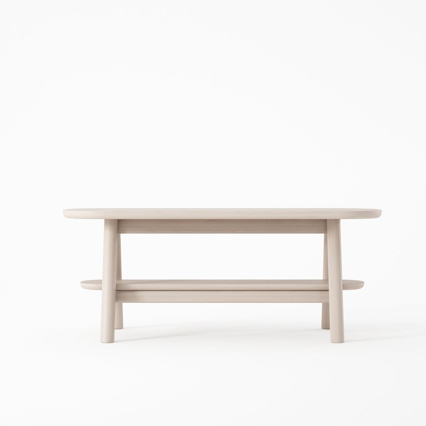 CR02-AW coffee table 100x40x40a, light wood, modern design