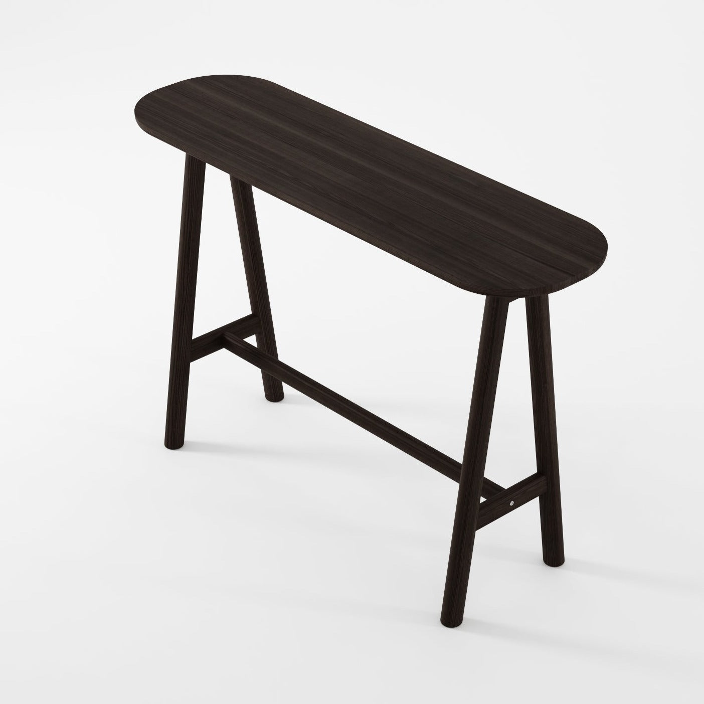 Dark wood console table CR03-AB 120x35x80cm