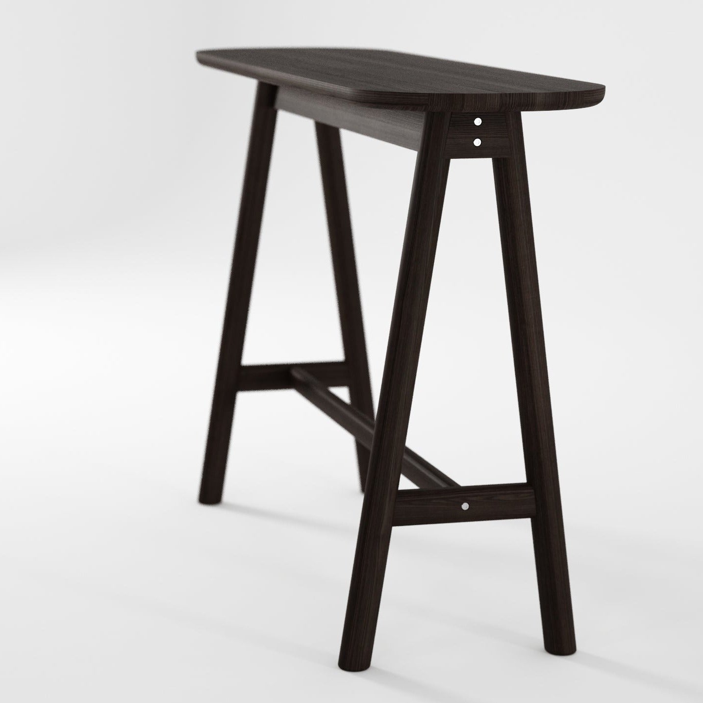 Dark wood console table CR03-AB 120x35x80e