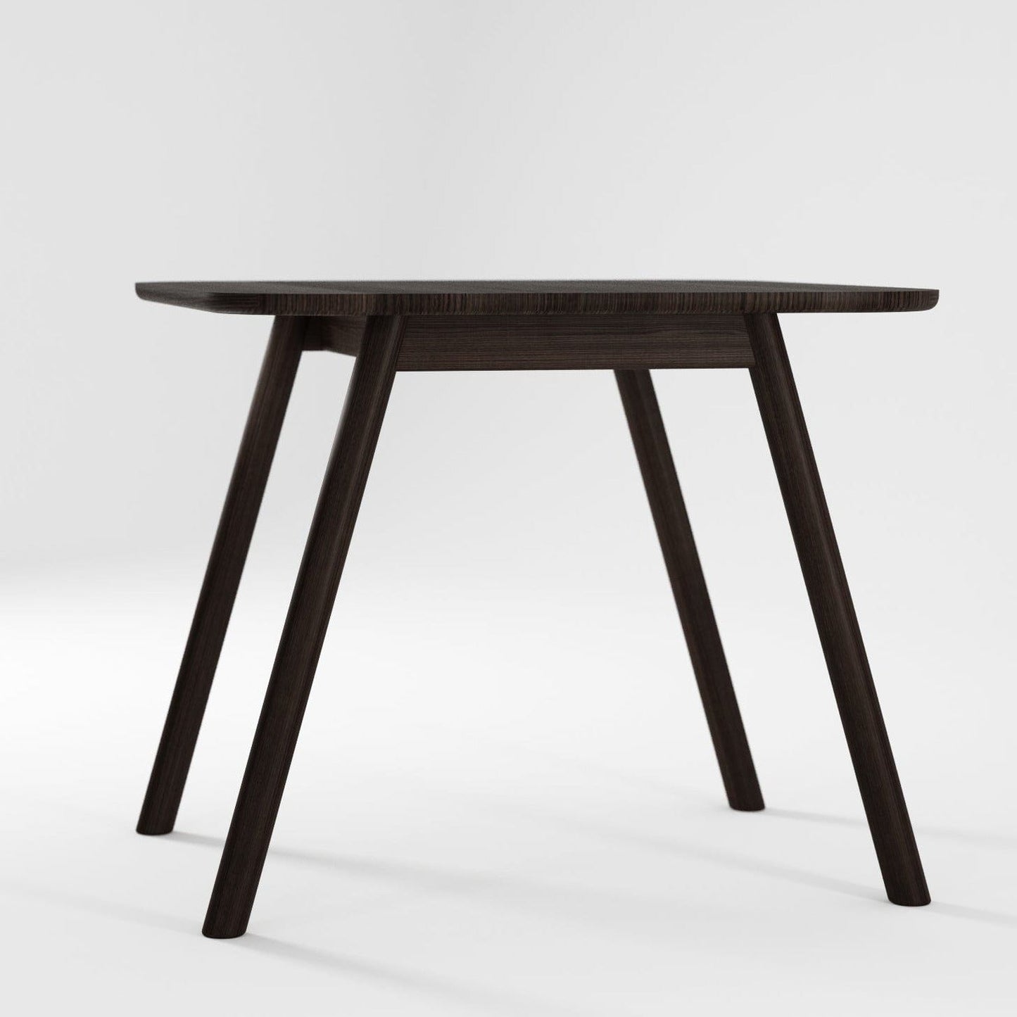 CR05-AB dining table 90x90x75e - Dark wood square dining table