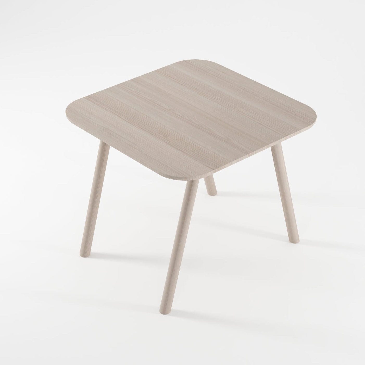 CR05-AW dining table, 90x90x75cm, light wood finish