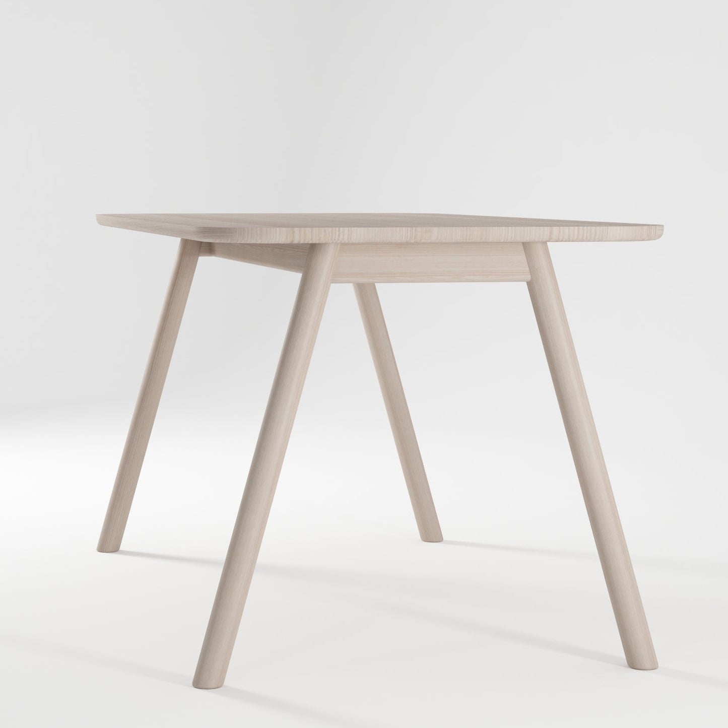 CR06-AW dining table, light wood, 160x80x75cm