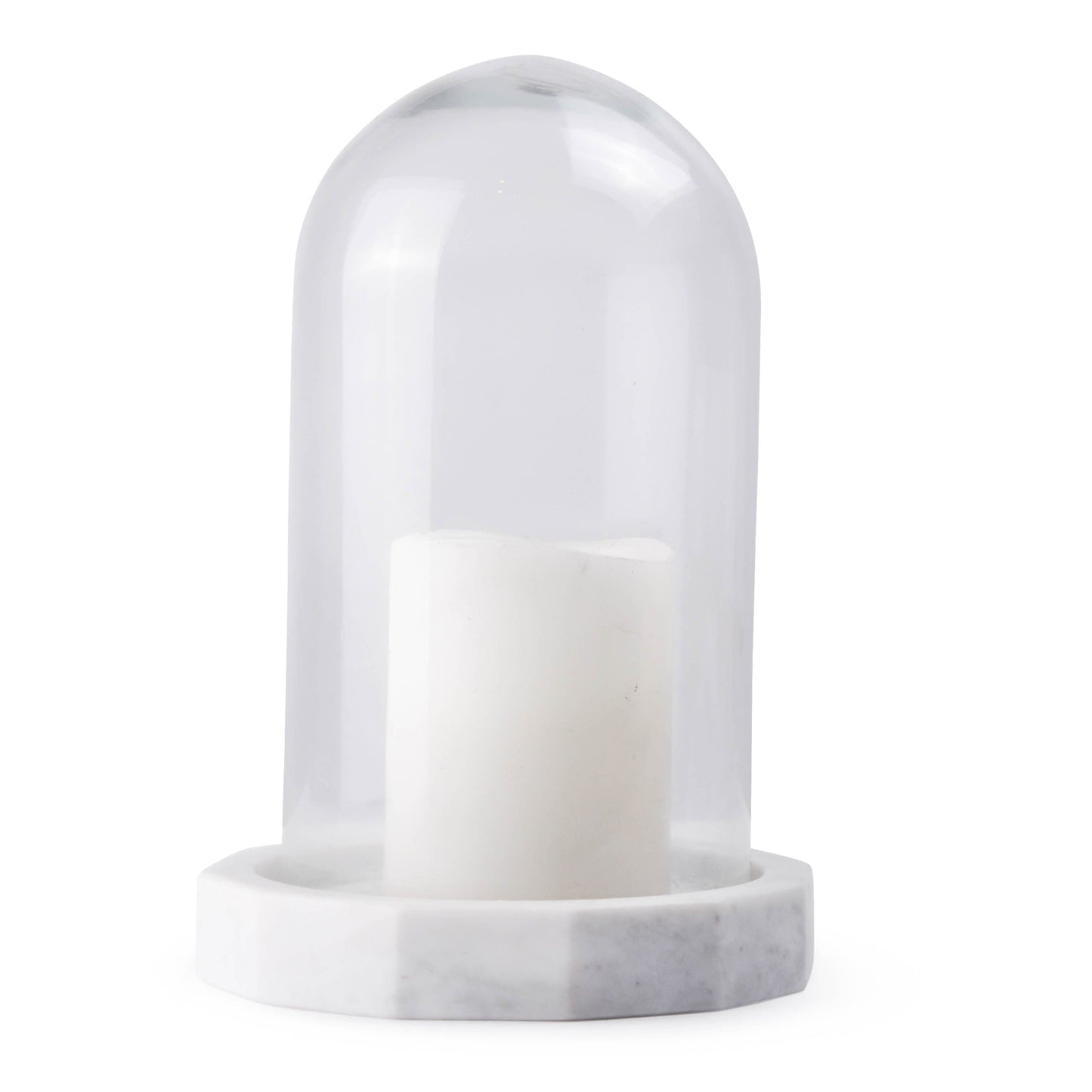 DFH2061 Candle Holder with Glass Dome