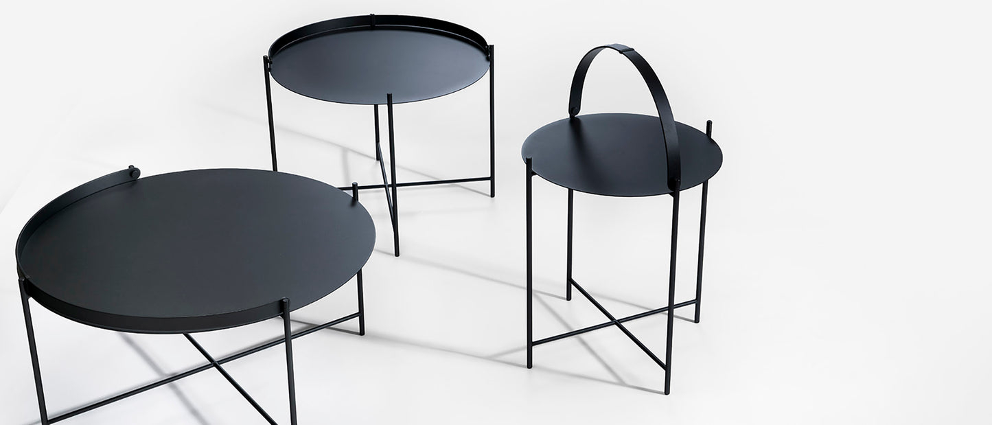 EDGE Skygger black side tables banner.