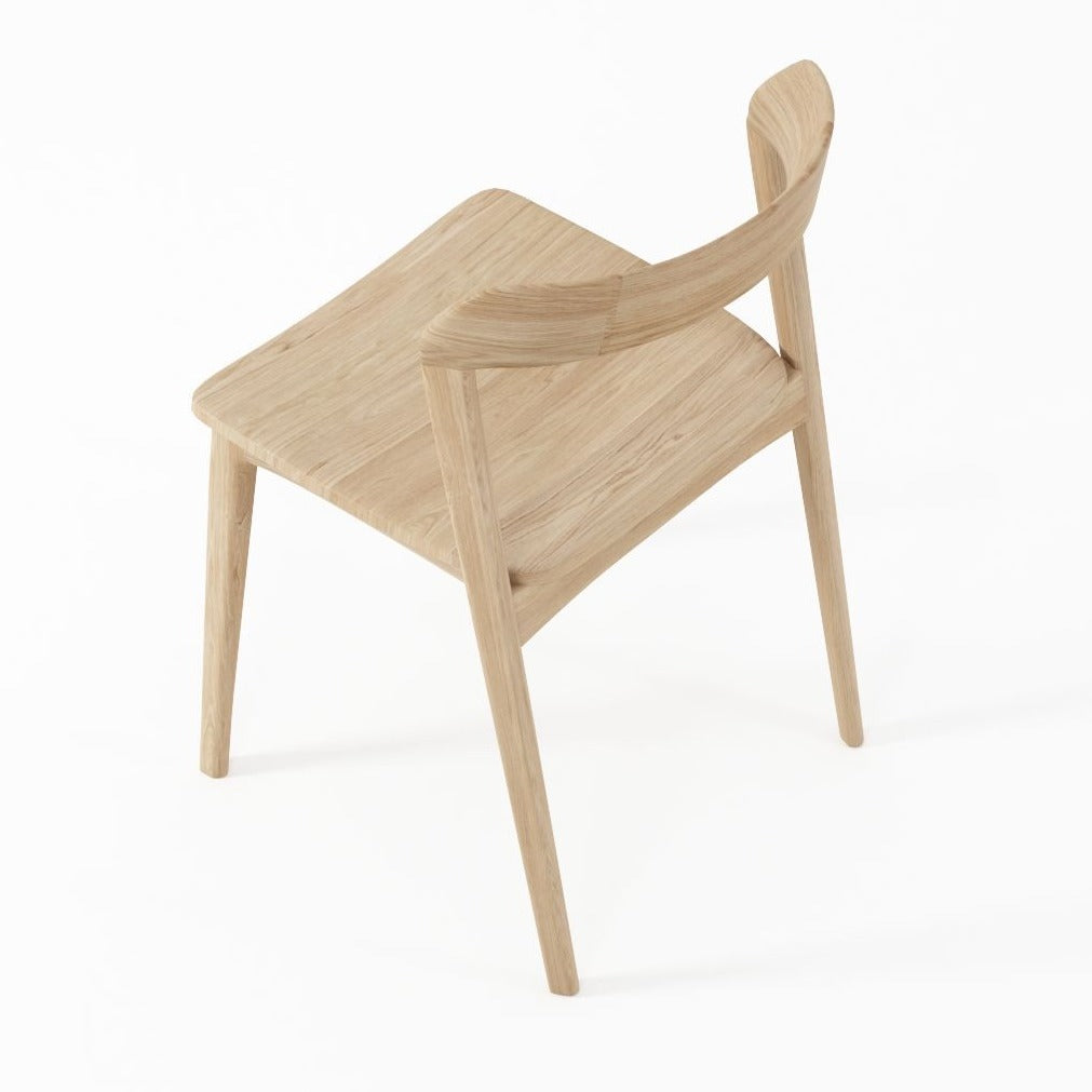 Oak dining chair 48x50x77cm