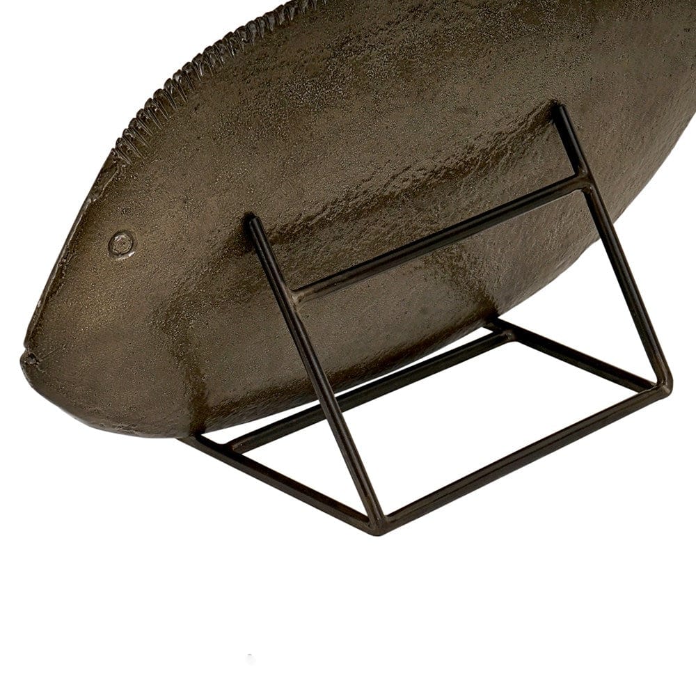 Decorative fish-shaped KAW502_2 plate on stand