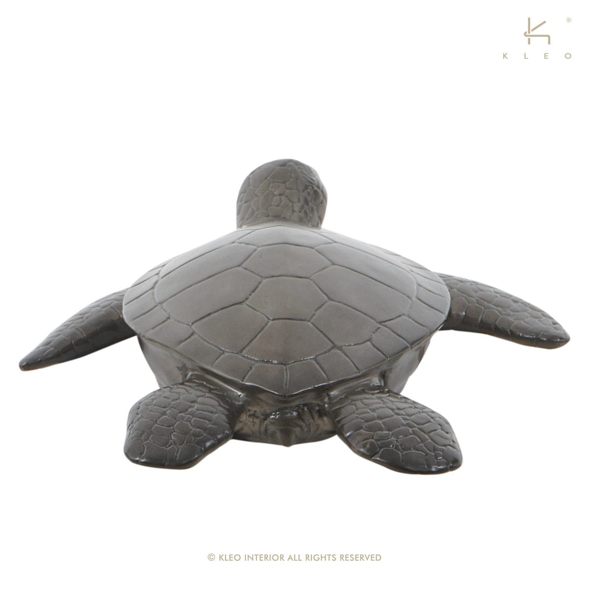 Bronze turtle sculpture