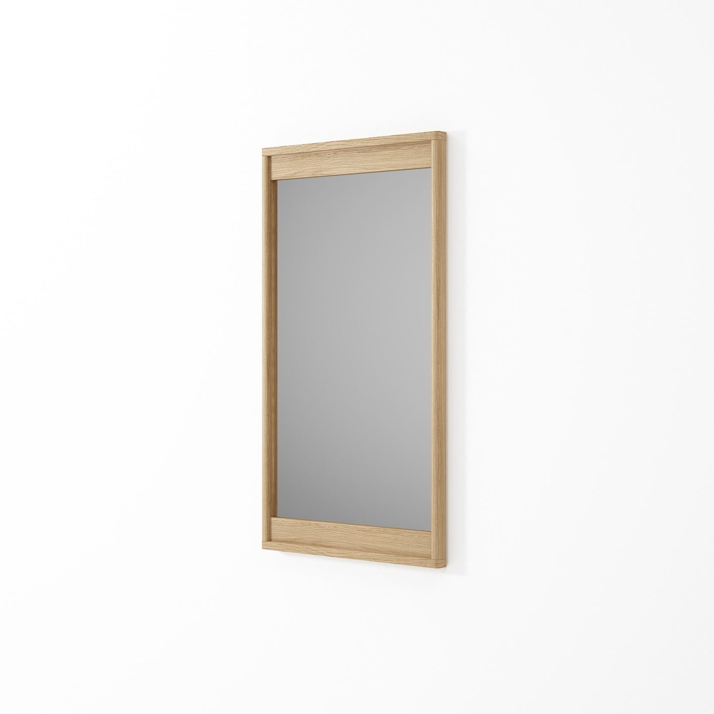 KCC33O-1 Oak framed wall mirror