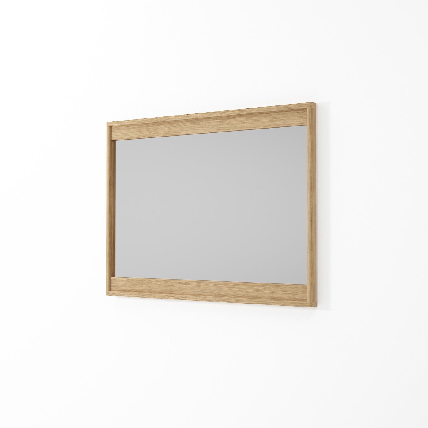 KCC34O-1 Oak framed wall mirror