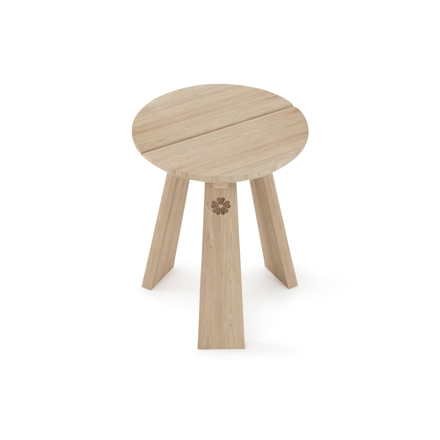 East Round Stool European Oak | SLH Designer Furniture-Indoor Furniture-Karpenter-Neutral Oak Wood-SLH AU