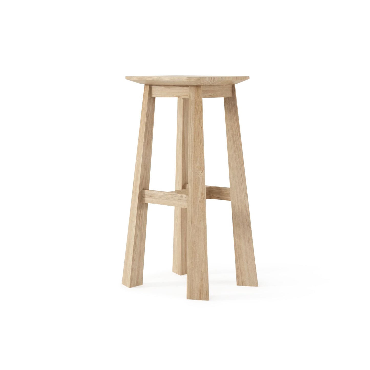 East Rectangular Counter Stool European Oak | SLH Designer Furniture-Indoor Furniture-Karpenter-Neutral Oak Wood-SLH AU