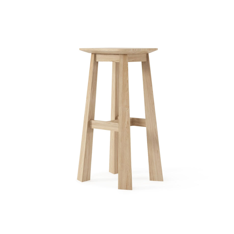 East Rectangular Counter Stool European Oak | SLH Designer Furniture-Indoor Furniture-Karpenter-Neutral Oak Wood-SLH AU