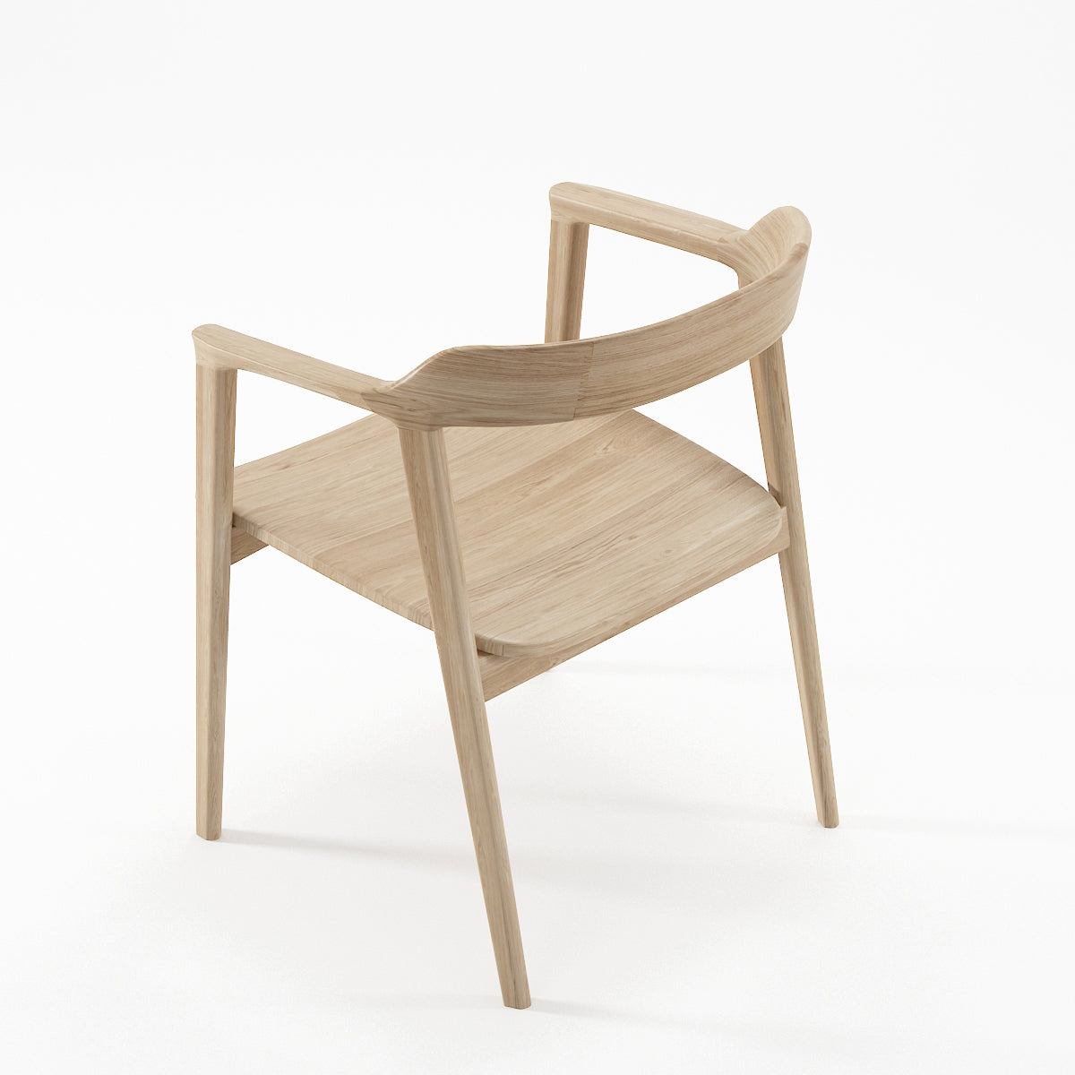 KGI01O-5 wooden chair with armrests