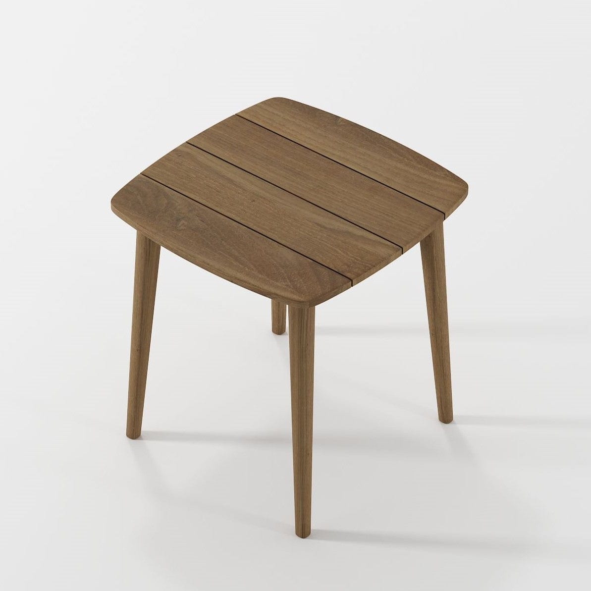 KGO04T_2 wooden side table with slatted top
